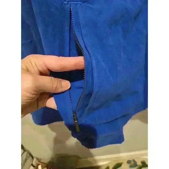 London Fog Men's Blue Windbreaker Golf Jacket Size L Zip Front Gorpcore Casual - Picture 2 of 14